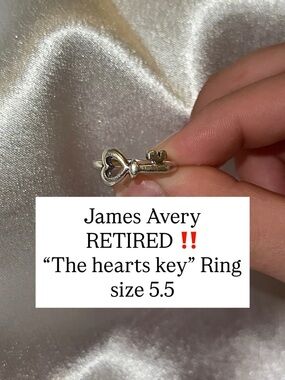 James Avery Silver Heart Key Ring - Women's Jewelry